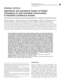 Significant and persistent impact of timber harvesting on