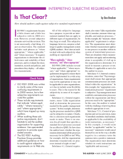 How Auditors Should Audit Subjective Standard Requirements