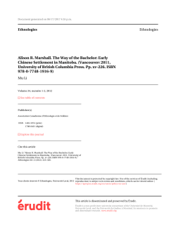 Alison R. Marshall. The Way of the Bachelor: Early Chinese