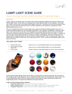 LUMIFI LIGHT SCENE GUIDE