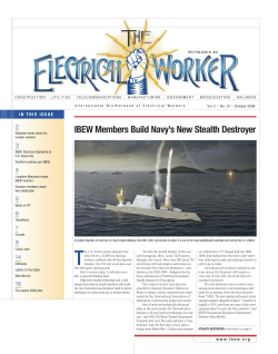IBEW Members Build Navy`s New Stealth Destroyer