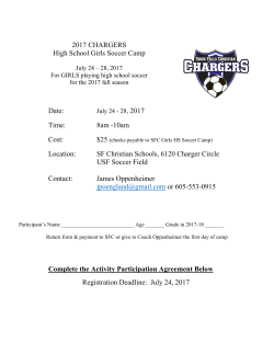 Girls Soccer Camp - Sioux Falls Christian Schools