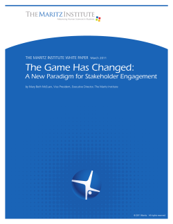 Maritz: Incentive Travel - Meetings and Events