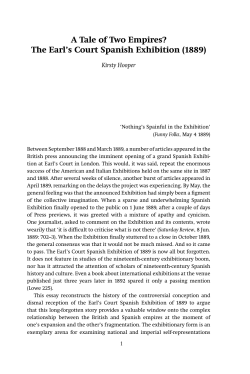 The Earl`s Court Spanish Exhibition (1889)