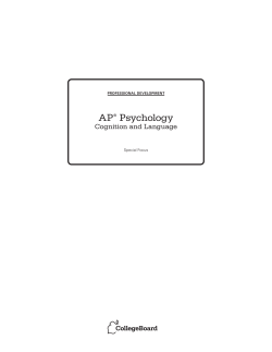 AP&reg; Psychology - AP Central