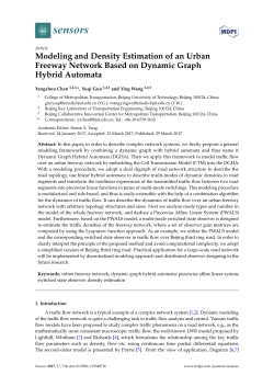 Modeling and Density Estimation of an Urban Freeway Network