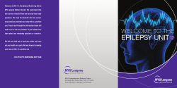 the Epilepsy Unit - NYU Langone Medical Center