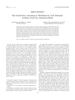 The Fearful-Face Advantage Is Modulated by Task