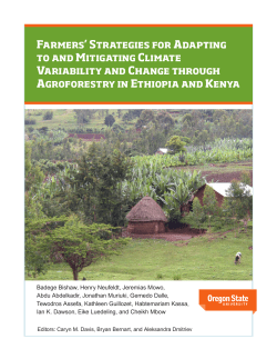 Farmers` Strategies for Adapting to and Mitigating Climate Variability