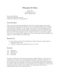 Ethics - Tyler Paytas