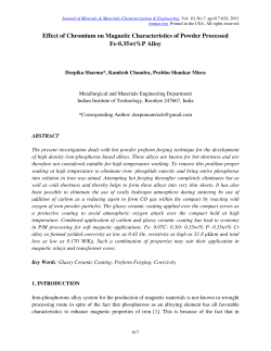 Effect of Chromium on Magnetic Characteristics of Powder