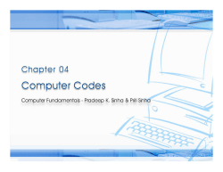 Chapter 4-Computer Codes