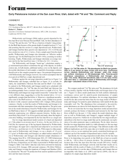 Early Pleistocene incision of the San Juan River, Utah, dated with