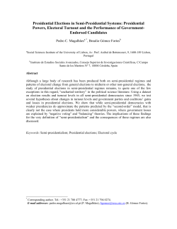 presidential elections in non-presidential systems