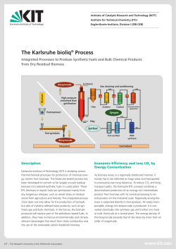 The Karlsruhe bioliq&reg; Process