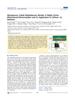 Mesoporous Cobalt Molybdenum Nitride: A Highly Active