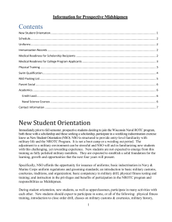 New Student Information Document