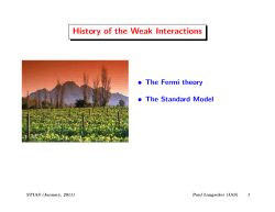 History of the Weak Interactions