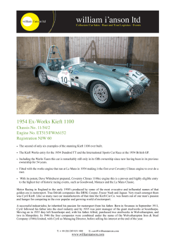 1954 Ex-Works Kieft 1100