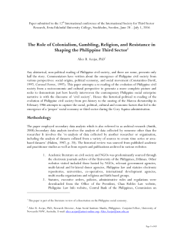 The Role of Colonialism, Gambling, Religion, and