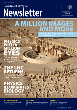 A MILLION IMAGES AND MORE - Oxford Physics