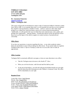 LIT 4331, Section 1804, Ulanowicz