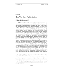 How Wal-Mart Fights Unions