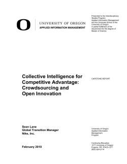 Collective Intelligence for Competitive Advantage