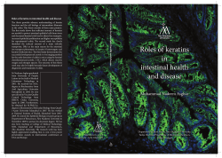 Roles of keratins in intestinal health and disease