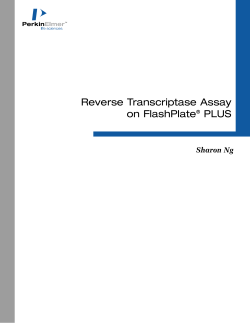 Reverse Transcriptase Assay on FlashPlate® PLUS