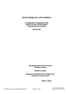 texas papers on latin america - Latin American Network Information