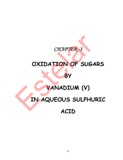 chapter -3 oxidation of sugars by vanadium (v) in