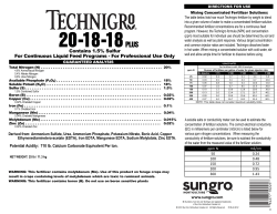 &Oacute;&auml;&Dagger;&pound;n&Dagger;&pound;n* 1 - Sun Gro Horticulture