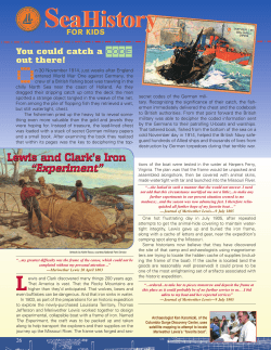 (Lewis and Clark boat) Sea History 106: page 26