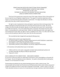Pennsylvania Bar Association Constitutional Review Commission