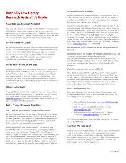 The Research Assistant`s Guide - Robert H. McKinney School of Law
