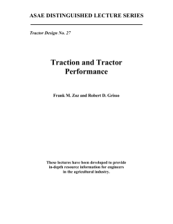 Traction and Tractor Performance