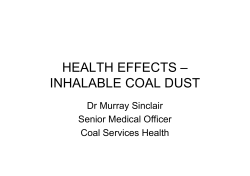 inhalable coal dust