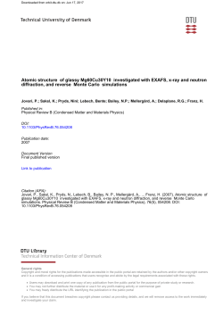 Atomic structure of glassy Mg60Cu30Y10 investigated