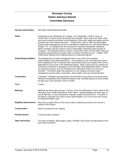 Nine Mile Creek Watershed District Board