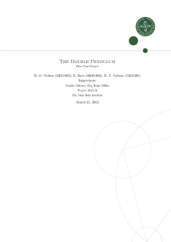 The Double Pendulum