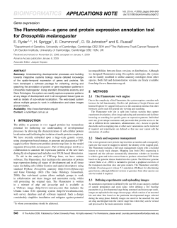 The Flannotator&mdash;a gene and protein expression annotation tool for