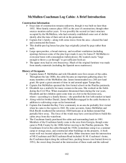 McMullen-Coachman Log Cabin: A Brief Introduction