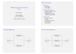 (Rapid) Spanning Tree Protocol - (R)STP