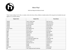 More Play Presets - TC