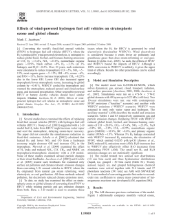 Effects of wind-powered hydrogen fuel cell vehicles on stratospheric