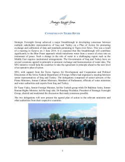 Geneva Consensus On Tigris River