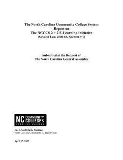 2Plus2 E-Learning Initiative_NCCCS