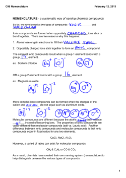 C06 Nomenclature
