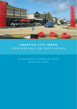 CREATIVE CITY INDEX ComfortAbLe or CAPtivAtiNg
